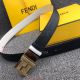 AAA Fendi 3.5cm Women's Belt - Black Leather Yellow Gold Buckle (2)_th.jpg